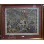 After Hogarth - A theatrical print 'The