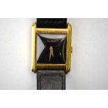 An 18ct Hooper Bolton wristwatch (on bla