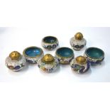 Twenty small pieces of Chinese Cloisonne