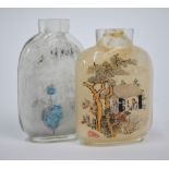 Two inside-painted Chinese snuff bottles by Ma Shaoxuan,