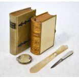 A Victorian ivory and leather-bound Book of Common Prayer, 1865,