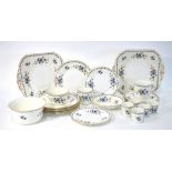 Shelley 'Chelsea' part tea service, pattern 11280, comprising: Two cake plates, six 17.