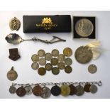A 1906 Maundy Money set in leather case to/w various other Georgian and later silver coins etc