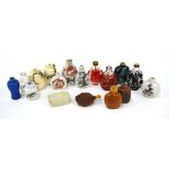 Fifteen Chinese snuff, or other, bottles,