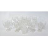 Waterford Crystal 'Colleen' pattern drinking glasses comprising; Six x white wine,