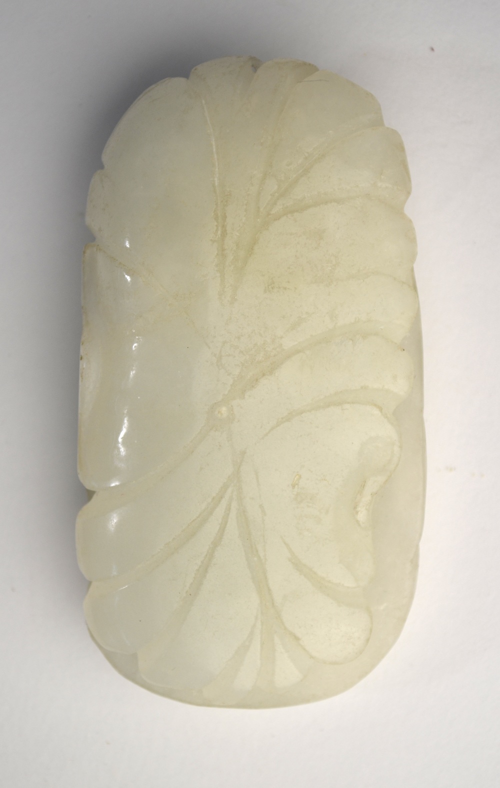 A Chinese green jade of whitish hue, carved as a Cormorant, - Image 2 of 6