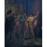 Thomas Stothard (1755-1834) - 'A scene from Hamlet - McCredy in Action', oil on panel,