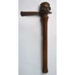 A hardwood Luba tribal axe, Democratic Republic of The Congo,