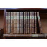Bindings: fourteen matching leather-bound volumes - various subjects