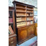 A Victorian mahogany library bookcase,