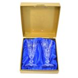 A pair of cased Waterford champagne flutes Condition Report Both good condition