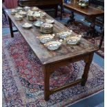 A substantial 19th century French cherrywood refectory table,