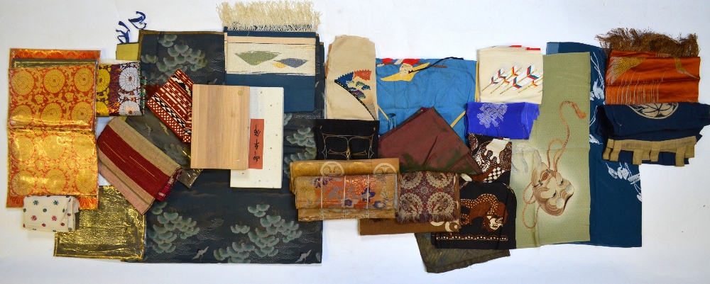 A quantity of Japanese and other textiles,