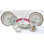 A large and scarce, Chinese famille rose punch bowl,