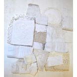 A box of assorted late 19th century and other lace edging and trimmings, embroidery anglaise etc.
