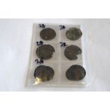 Seven various early English hammered silver pennies - all a/f