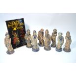 A glazed stoneware set of the Eight Daoist Immortals,