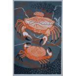 ** Edward Bawden (1903-89) - 'Aesop's Fables: An Old Crab and A Young', linocut in colours,