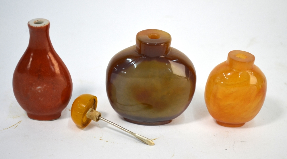 Six Chinese snuff bottles, - Image 3 of 8