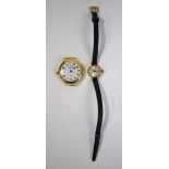 A gentleman's Waltham wristwatch in 18ct gold Dennison case (a/f),