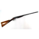 A BSA 12 gauge shotgun, boxlock ejector, Jessops fluid pressed steel 28in double barrels,