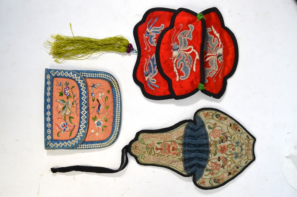 A collection of small Chinese textiles, - Image 5 of 6