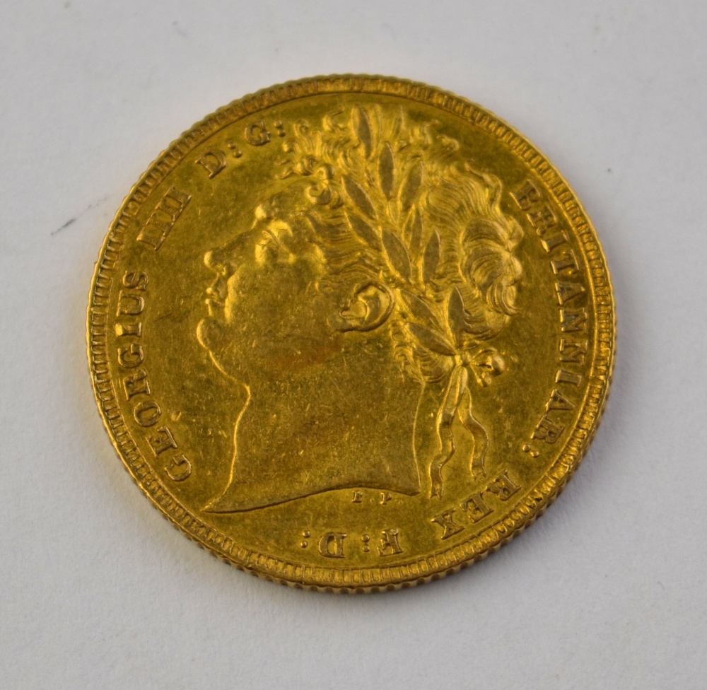A George IV 1825 sovereign Condition Report Approx 8g - Image 2 of 2