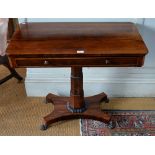 A Victorian rosewood side table,