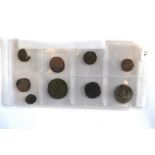 Nine various continental and other hammered coins (all a/f)