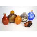 Six Chinese snuff bottles,