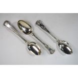 Three William IV silver Kings Pattern table spoons to match previous lot, Mary Chawner, London 1837,