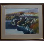 Vaughan Bevan (b 1921) - 'Dorothea Quarry', watercolour, signed lower right, 42.