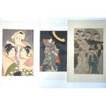 A facsimile of Utamaro's Ogi-uri, Uchiwa-uri,
