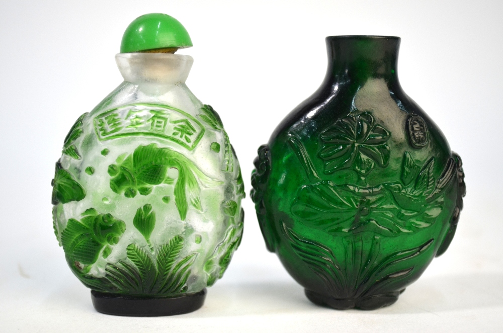 Five Chinese snuff bottles, - Image 5 of 11