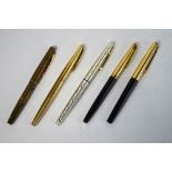 Three Waterman fountain pens,