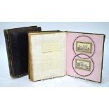 Two 19th century scrap albums, with manuscript text and verses,