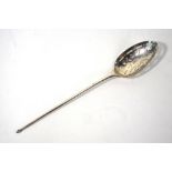 A (probably) Georgian silver mote spoon