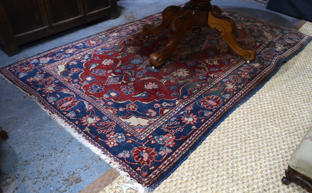 A Persian Isfahan rug, traditional flora