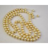 Single row of cultured pearls in need of