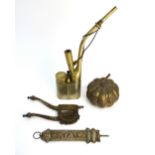 Four items of Asian metalwork, comprisin