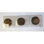 Henry IV groat, F to/w two other (drille