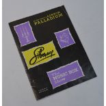 Liberace (autograph): London Palladium Music Box Show programme (1960),