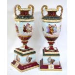 A pair of large Vienna or Vienna-style,