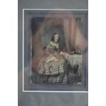 A Victorian photograph of a lady, framed,