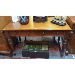 A Victorian mahogany small library table,