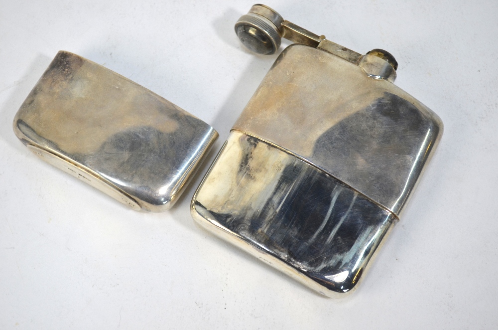 A silver hip flask with detachable beaker, James Dixon & Sons, Sheffield 1930, - Image 4 of 6