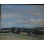 Sir Oswald Birley (British, 1880-1952) - 'A farm in East Lothian', oil on canvas,