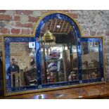 A giltwood framed Art Deco period mirror,