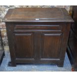 A George III country oak bureau,