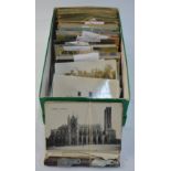 AMENDMENT - A quantity of mostly PRE -war period postcards - topography including India, figures,